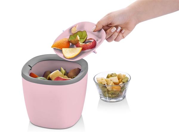 Bayev-sun Wow Tezgah Üstü Çöğ Kovası Sc-4008 Pembe