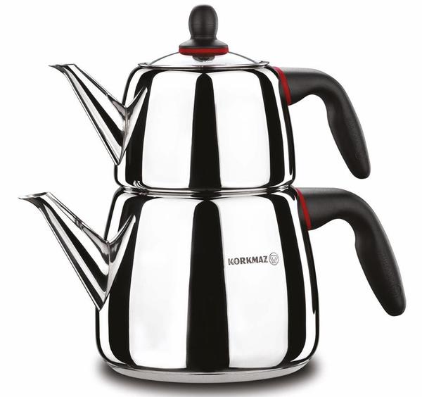 Korkmaz Gusto Çaydanlık Paslanmaz Çelik 3.1 lt | A060