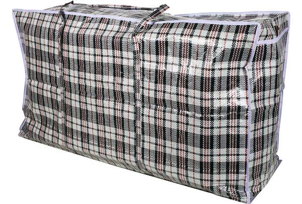 Dekonaz XXXL Fermuarlı Alışveriş Seyahat Çantası 97x53cm | Siyah