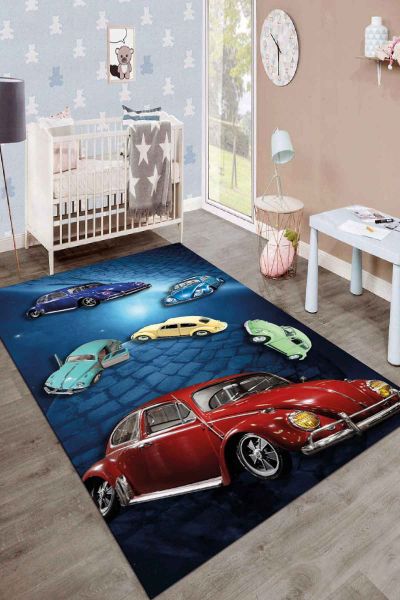 Birkilim Yıkanabilir İpeksi Kaymaz Taban Çocuk Odası Halısı | MLN-IP-SD-192