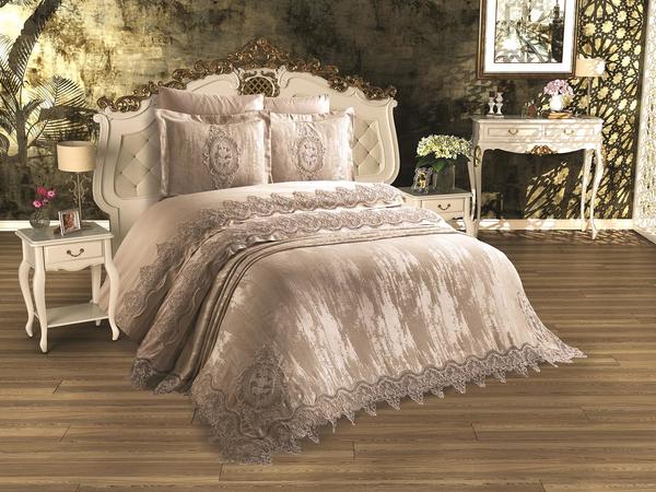 French Laced Cloud Bridal Set Cappucino