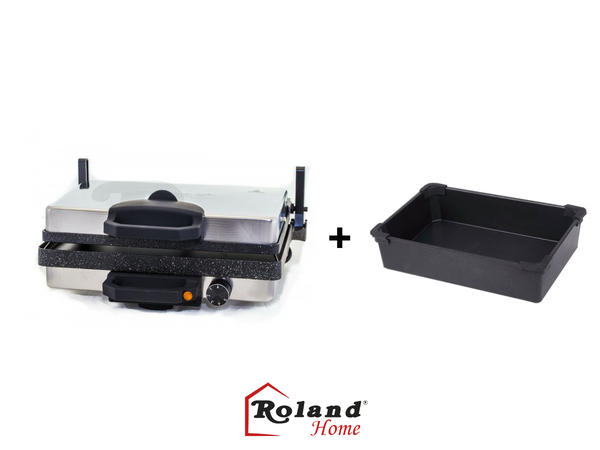 Roland Tavalı Teflon Multigrill Izgara | 2000W | Gümüş
