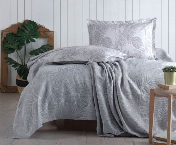 Classic Mentha Double Gray Pique Set