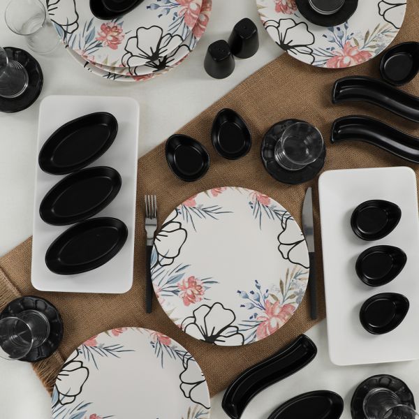 طقم فطور روسي 37 قطعة لـ 6 أشخاص - 17185 | سيراميك