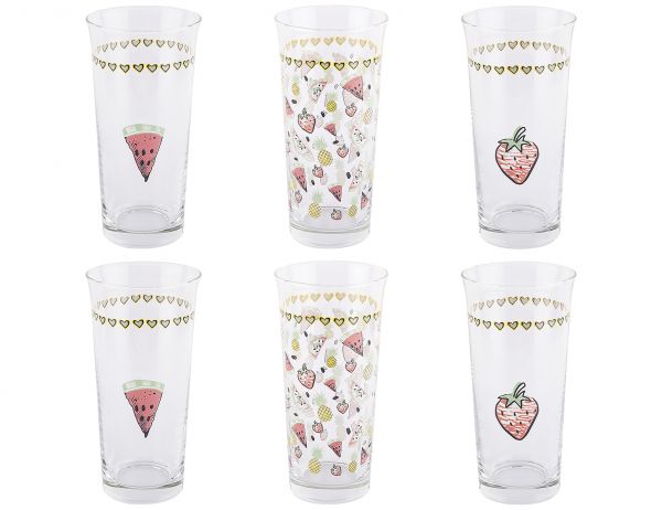 008-01-6 PARÇA FRUITS MEŞRUBAT BARDAĞI TAKIMI