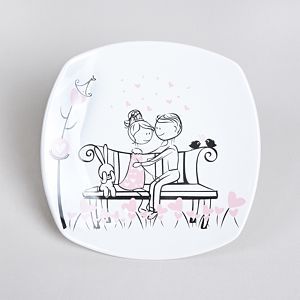 Assiette à gâteau Sweet Dream 8 pièces 22 cm | céramique