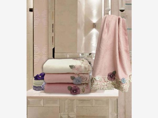 Ensemble de 3 serviettes pour le visage en velours karité