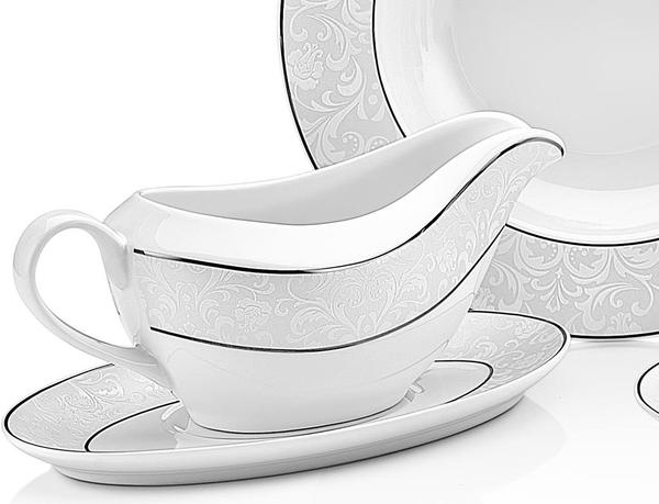 Taç Troya Ilayda 85 Parça Porselen Yemek Takımı | 12 Kişilik | TAC-2043
