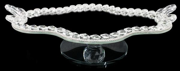 Dekonaz Kristal Taşlı Servis Tepsisi | DTX-Kristal-100