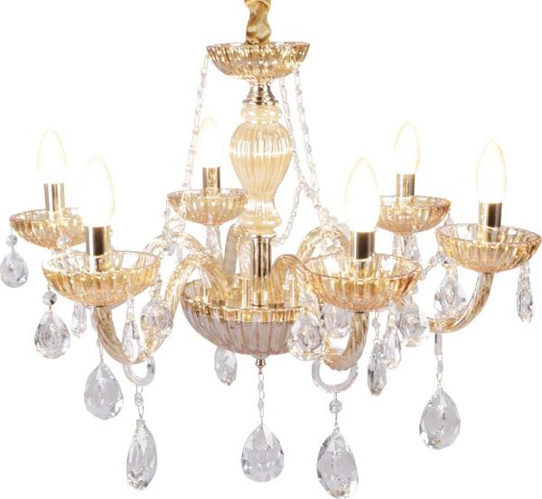 Almina 6 Arm Led Kronleuchter | Chrom | 60x40cm | SA02-6-CPG