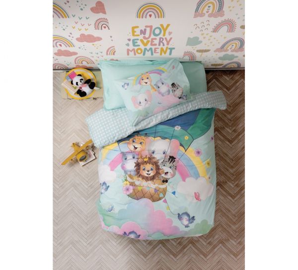 CottonBox Junıor & Tek Kişilik Cute Animals Genç Nevresim Takımı