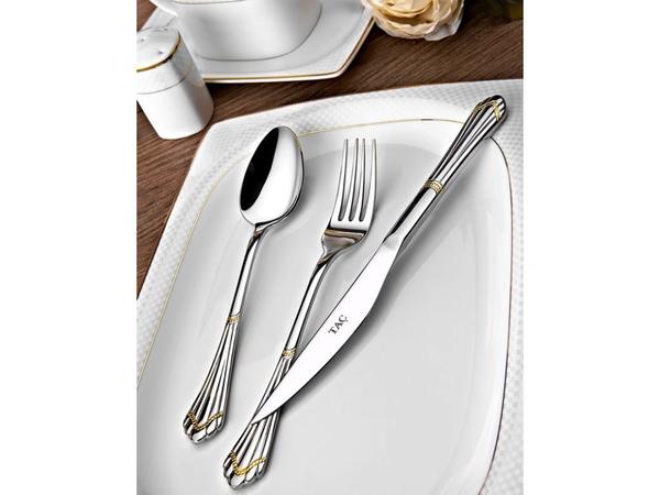 Taç Cornella Vesta 90 Parça Çatal Kaşık Bıçak Seti 12 Kişilik | Altın | TAC-5008