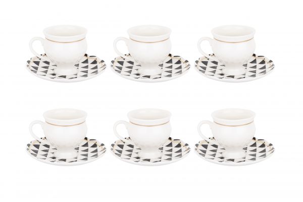012-01-6lı tres new bone kahve fincan takımı