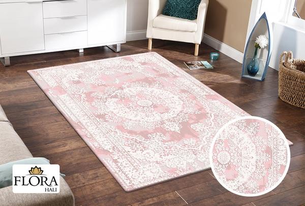 Flora Rhodos Collection Halı | Pembe | F-6682-Pink