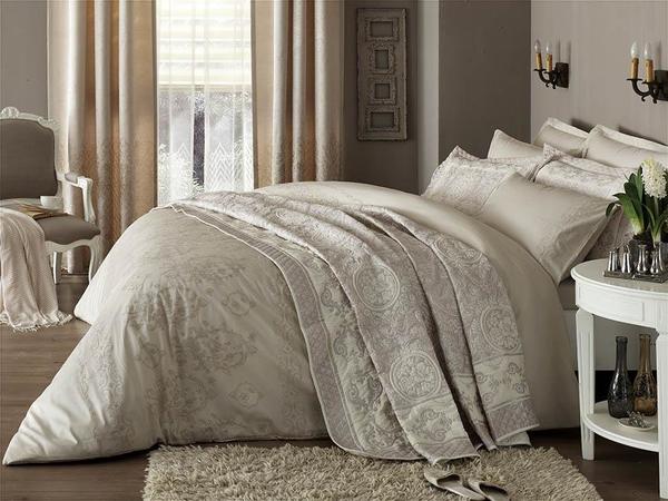 Taç Selection Anette Yatak Örtüsü Seti Çift Kişilik | Bej | 43638