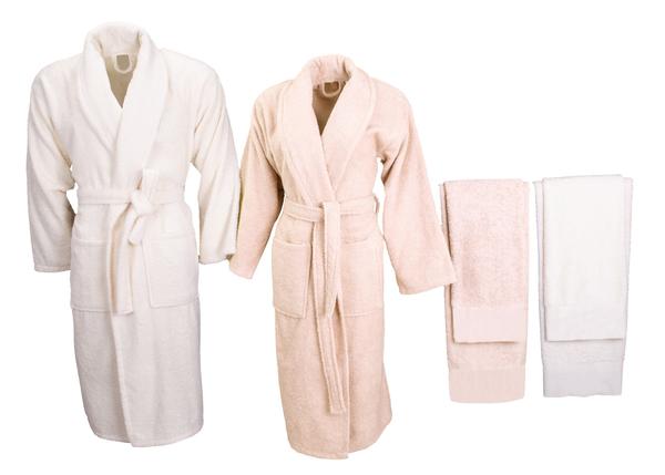 Minteks Soft 6-teiliges Familienset Orange-Weiß