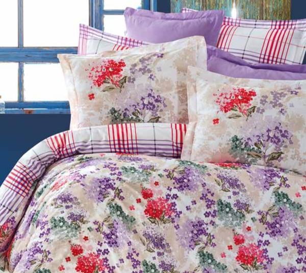 طقم غطاء لحاف مفرد سولي حلوى الرمان