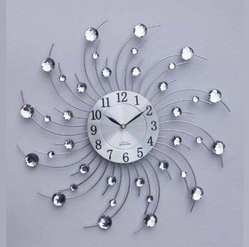 Schäfer Güneş Tasarım Taşlı Duvar Saati | Beyaz | 80177