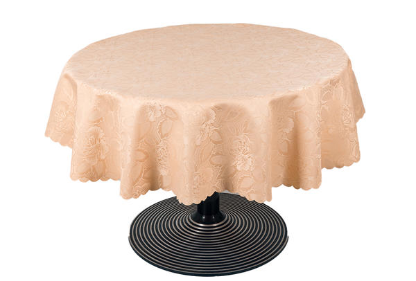 Bavary | Polyester Masa Örtüsü | Açık Pembe | 155x155 | By-mouertue-14