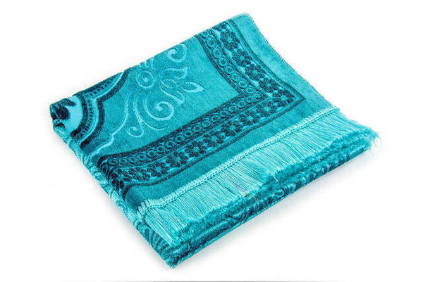 Akrilik Polyester Simli Seccade - Turkuaz Renk