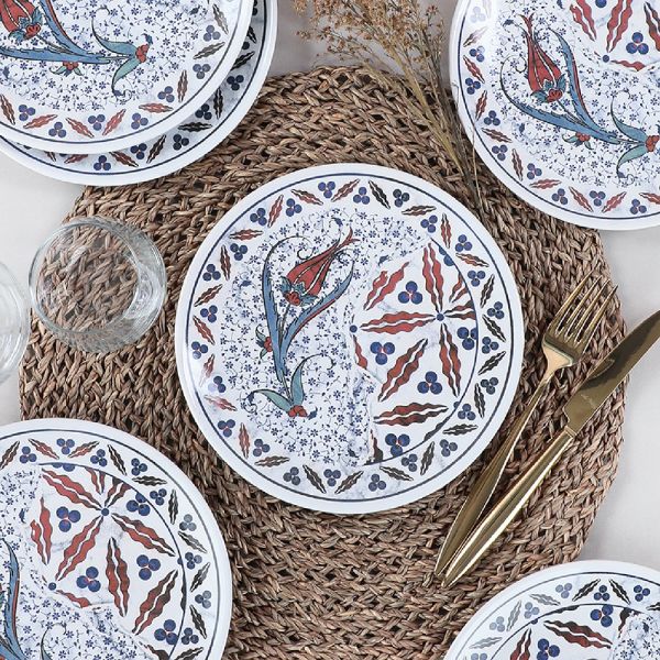 Tulip Pasta Tabağı 20 Cm 6 Adet - 19747 | Keramika