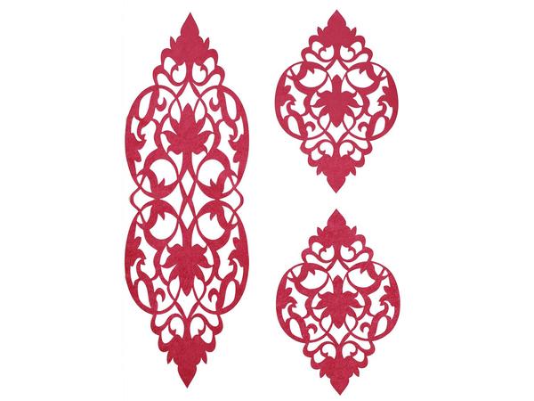 Zambak Kadife Salon Takımı 3 Parça Fuşya