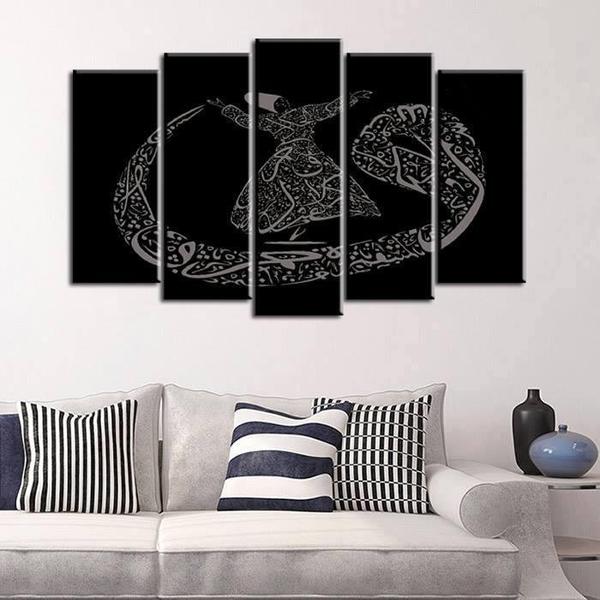 5 Parça Tablo - Semazen Vav Mevlana