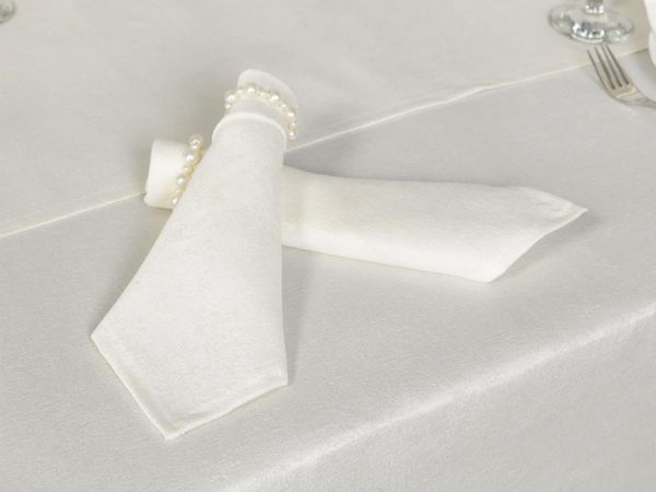 Dessert Jacquard Table Cloth Set 12 Person Cream