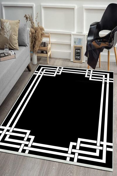 Birkilim Yıkanabilir Dekoratif Halı İpeksi Kaymaz Taban | MLN-IP-HS-508