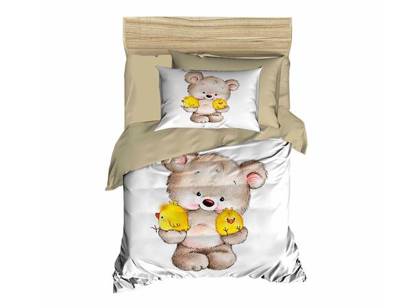 Ensemble de housse de couette bébé 3d imprimé numérique Bear Brown