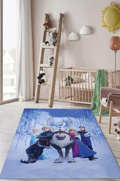 Birkilim Yıkanabilir Dekoratif Halı İpeksi Kaymaz Taban | MLN-IP-HP-773