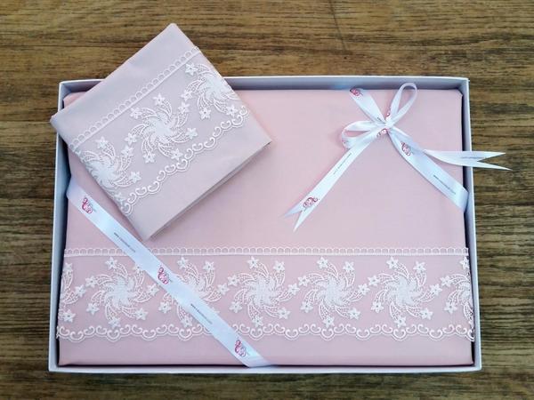 Stars Plain Französisch geschnürten Bettbezug-Set