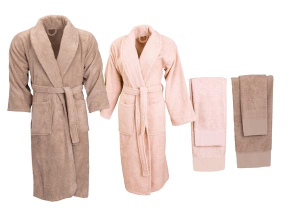 Minteks Soft 6 Piece Family Set Brown-Orange