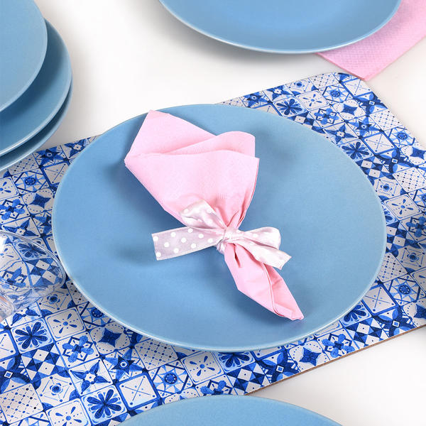 Ice Blue Aegean Service Plate 25 Cm 6 Pieces | Keramika