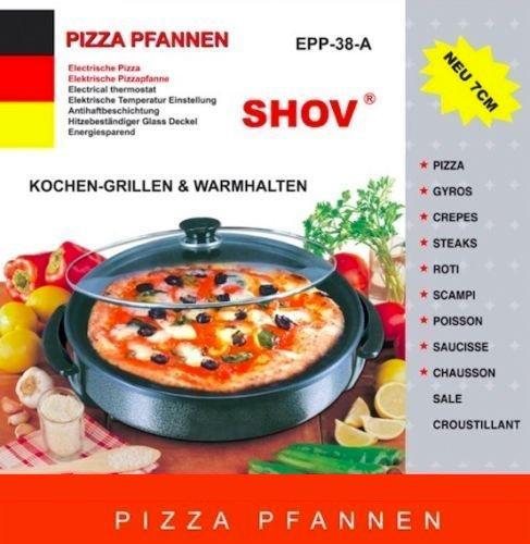 Shov Elektrikli Pizza Tavası 42x7cm 1500W | Yuvarlak
