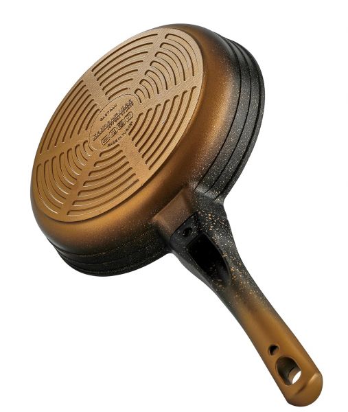 Gold/black Enza Döküm 3 Lü Tava Seti