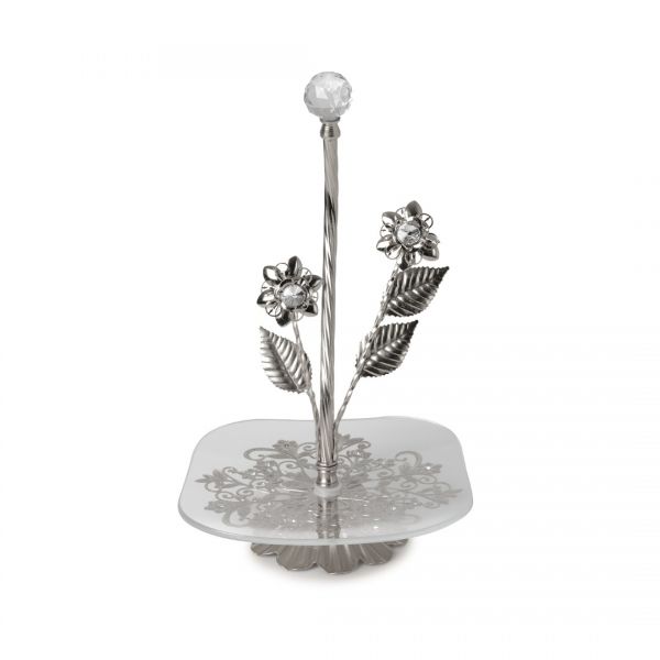 İpek | Gümüş Kare Küçük Kurabiyelik | BTE 63-G