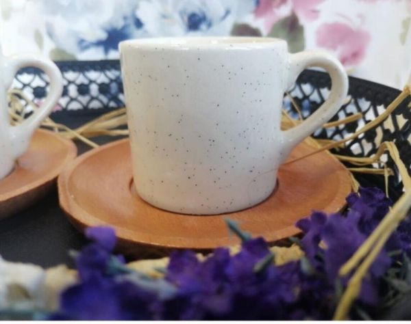 Tepe Home Krem Bambu 6 Kişilik Kahve Fincan Takımı