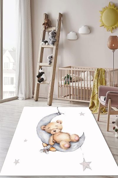 Birkilim Yıkanabilir Dekoratif Halı İpeksi Kaymaz Taban | MLN-IP-HP-724