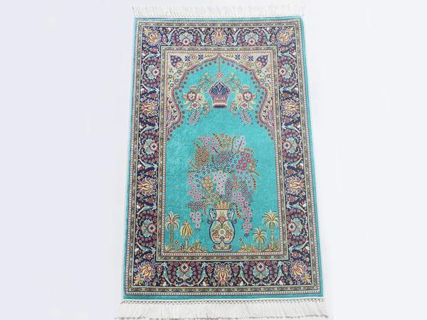 Dijital Baskılı Lüx Seccade Turkuaz