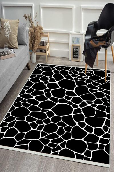 Birkilim Yıkanabilir Dekoratif Halı İpeksi Kaymaz Taban | MLN-IP-HS-484