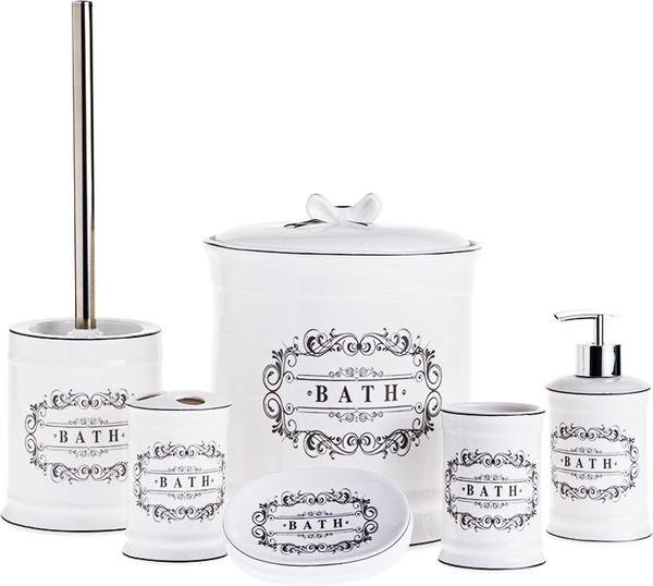 Duygu 6 Parça Banyo Seti - Kırık Beyaz