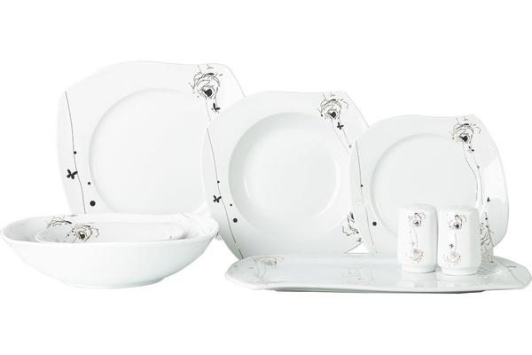 Beyazca Zara 28 Parça Porselen Yemek Takımı | 6 Kişilik