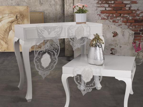 Mellissa Kordone طقم غرفة معيشة مكون من 5 قطع رمادي كريمي