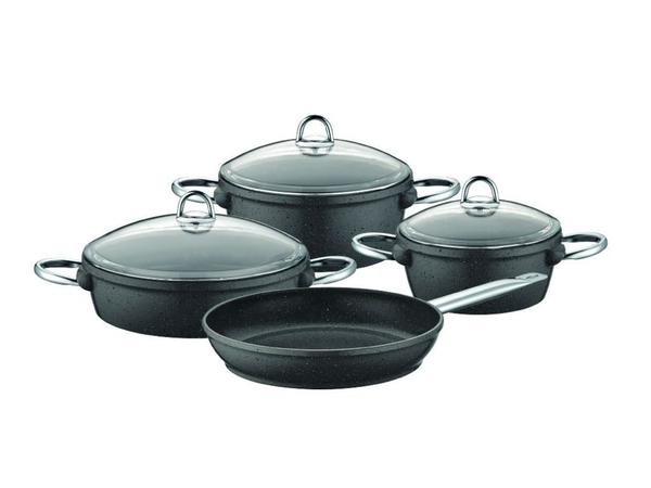 Taç Vision 7 Parça Döküm Tencere Seti | Gri | TAC-1510