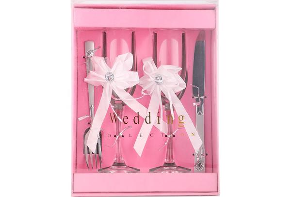 Düğün Çatal Bıçak Kadeh Seti | 4 Parça | Wedding-0002