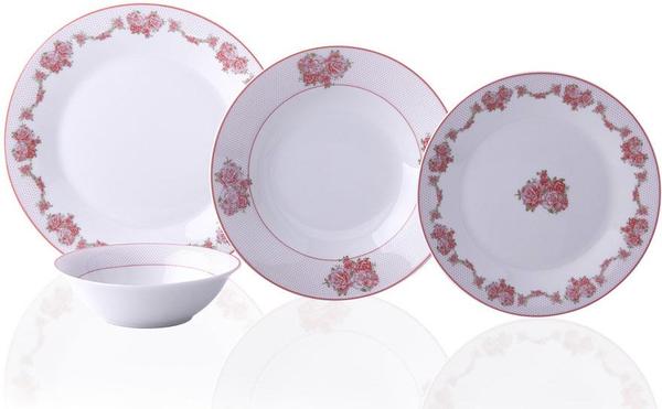 Taç Berl 24 Parça Porselen Yemek Takımı Yuvarlak | 6 Kişilik