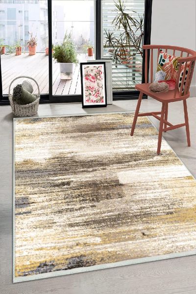 Birkilim Yıkanabilir Dekoratif Halı İpeksi Kaymaz Taban | MLN-IP-HS-216