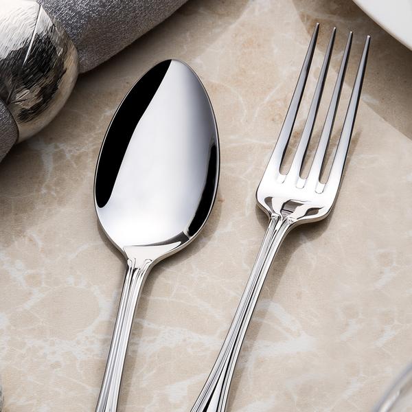 Lalezar طقم أدوات مائدة سادة مكون من 60 قطعة