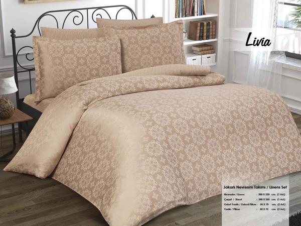 Minteks Double Platinum Duvet Cover Set - ليفيا بيج